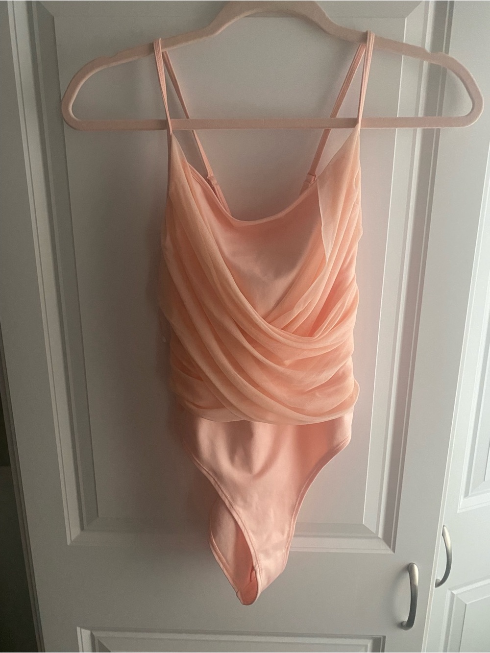 Joy Lab athletic‎ Workout Bodysuit Medium Peach NWT